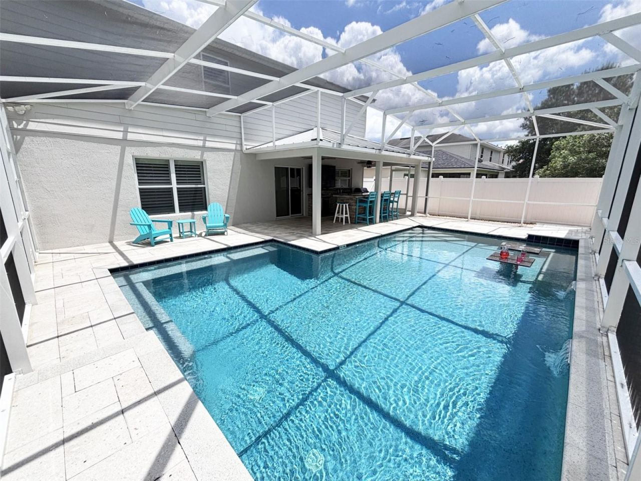 Photo 4 of 20: Screened pool long view