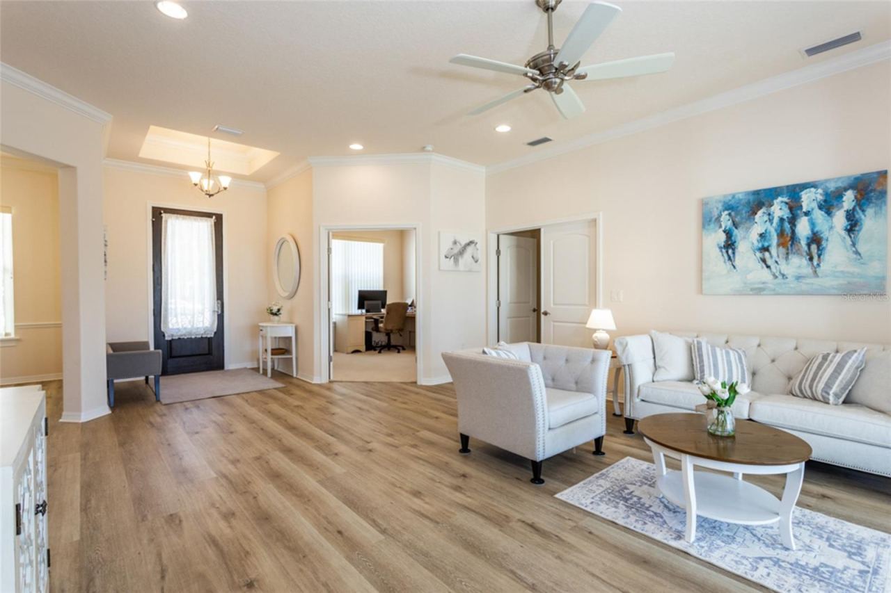 Photo 3 of 20: ENTRY FOYER, OFFICE/LIBRARY/DEN & LIVING ROOM