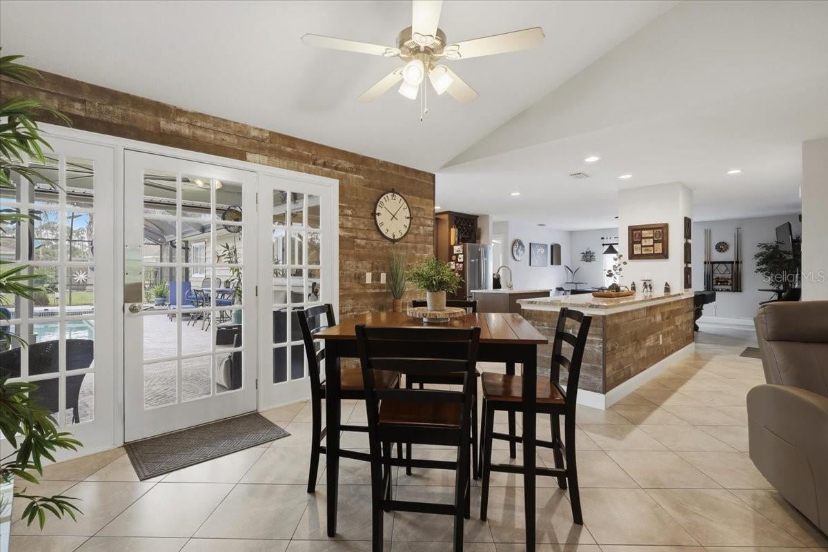 Photo 17 of 20: Breakfast nook with exit door to pool area