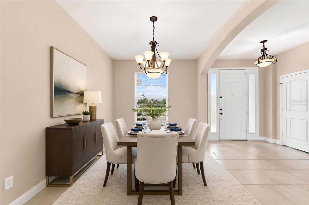Photo 4 of 20: Virtually staged dining room view from living area