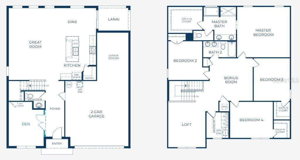Photo 2 of 20: Floor Plan A with Den - Model home - actual features may vary.