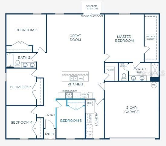 Photo 2 of 20: Floor Plan - Model home - actual features may vary.