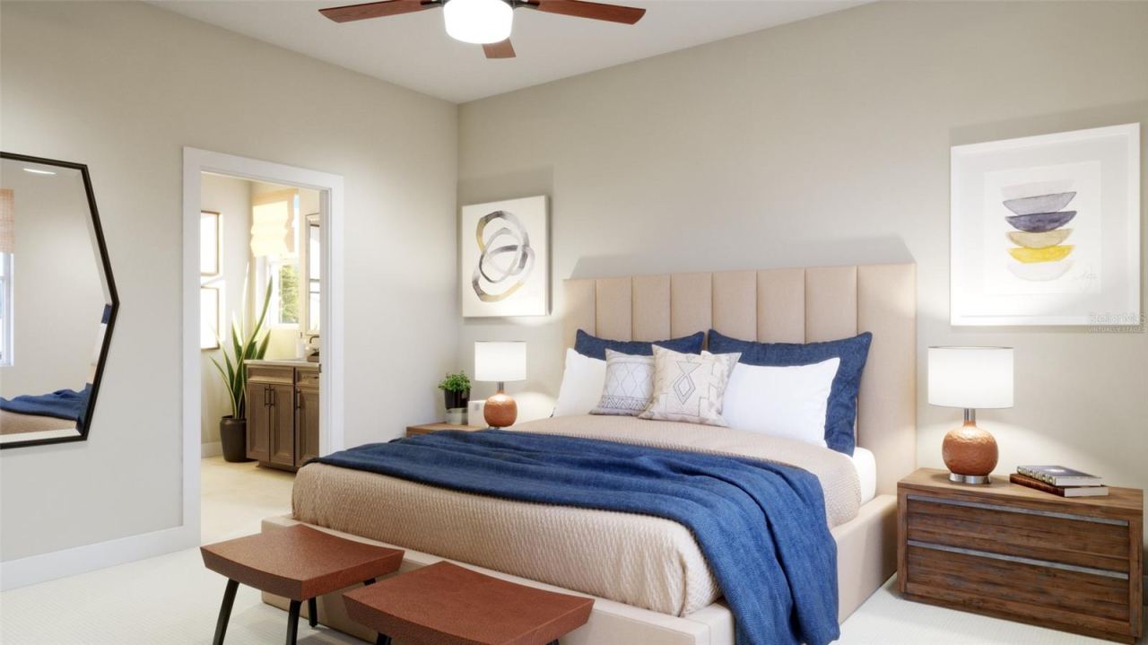 Photo 8 of 11: Primary Bedroom Rendering (Virtually Staged)