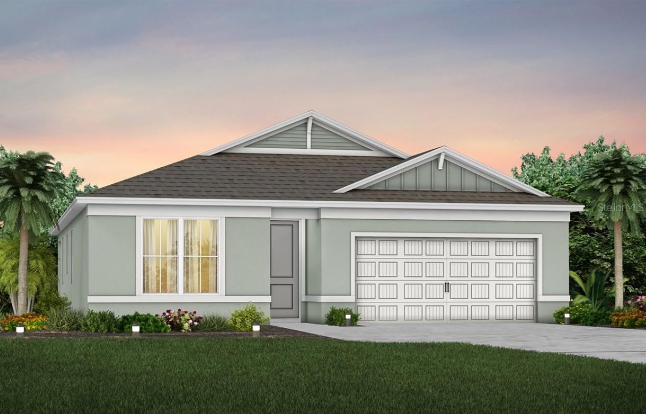 Photo 1 of 20: Exterior Design. Artistic rendering for this new construction home. Pictures are for illustrative purposes only. Elevations, colors and options may vary.