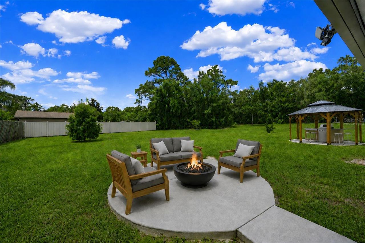 Photo 8 of 20: Virtually Staged Fire Pit Cement Circle