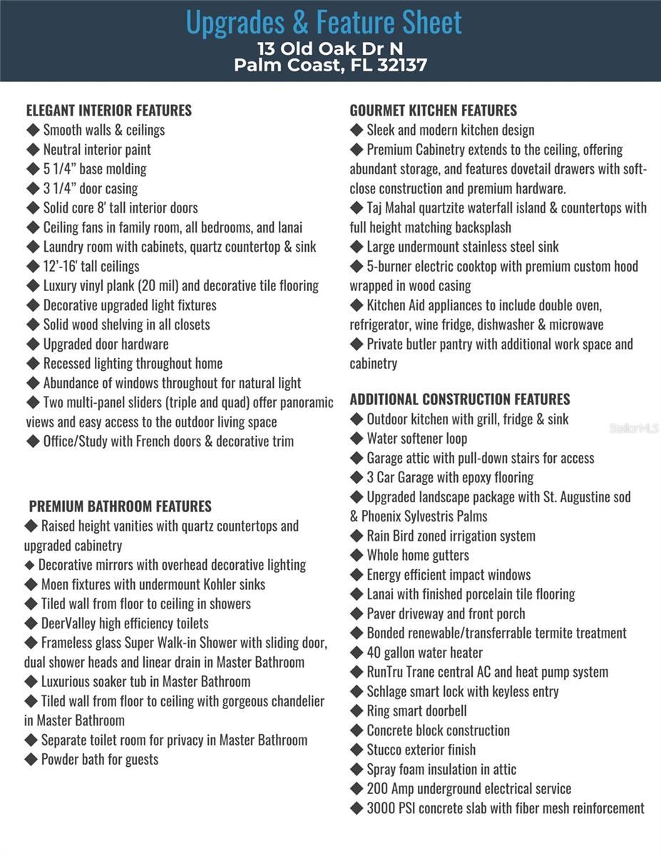 Photo 7 of 20: Feature Sheet