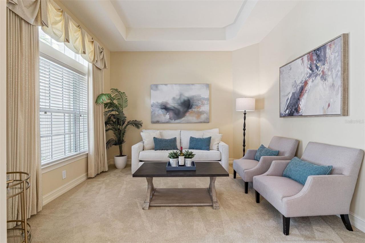 Photo 5 of 20: 12' x 12' Living Room w/ Tray ceiling