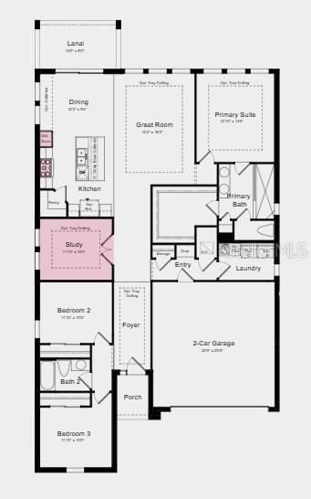 Photo 4 of 5: Floor Plan ~ Additional Highlights Include: gourmet gas kitchen, quartz countertops, white cabinets and stunning views