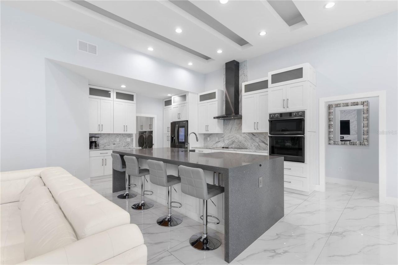 Photo 3 of 20: Huge Quartz waterfall kitchen island