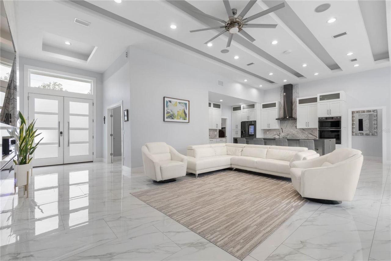 Photo 9 of 20: Look at that custom tray ceilings lined with LED lighting
