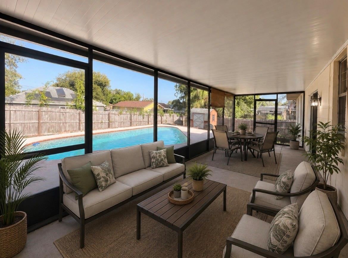 Photo 17 of 20: VIRTUALLY STAGED TO SHOW POTENTIAL. Back Porch 30x10