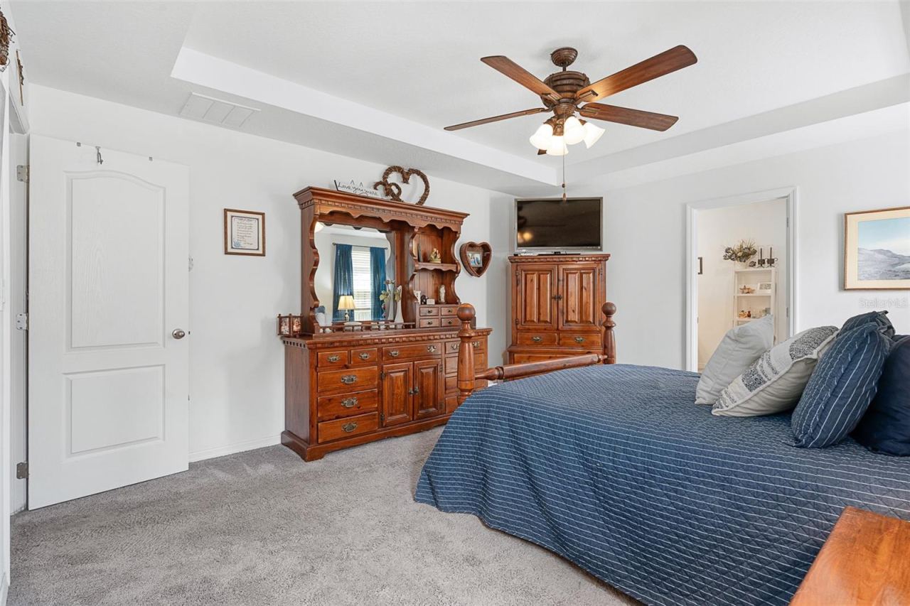 Photo 19 of 20: Tray Ceiling w/Ceiling Fan
