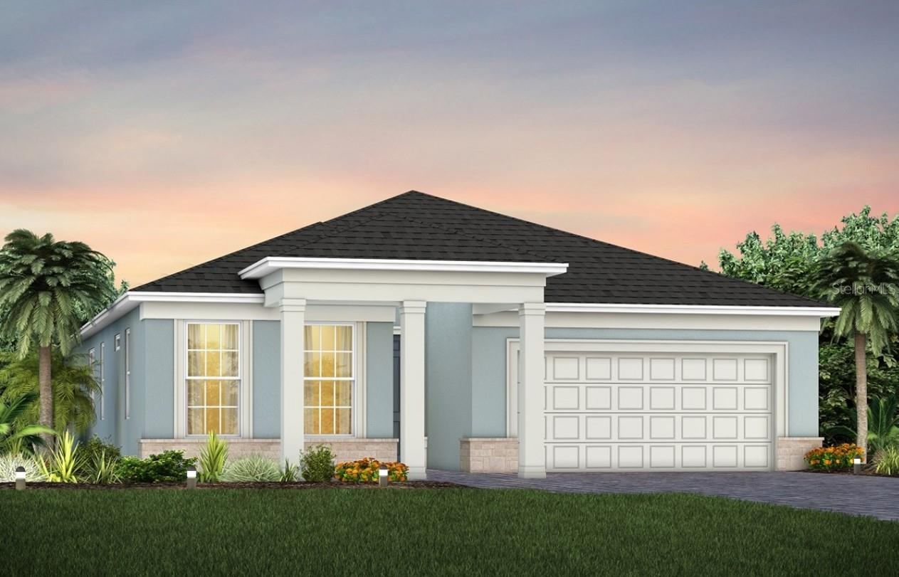 Photo 1 of 20: Exterior Design. Artistic rendering for this new construction home. Pictures are for illustrative purposes only. Elevations, colors and options may vary.