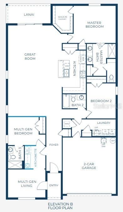 Photo 3 of 20: Floor Plan -Model home - actual features may vary.