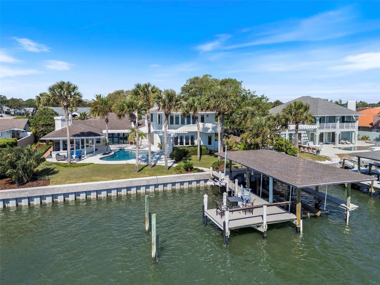 Photo 7 of 20: 1215 Commodore Drive. 100' of Intracoastal Front Serenity. Seawall completed in 2026.