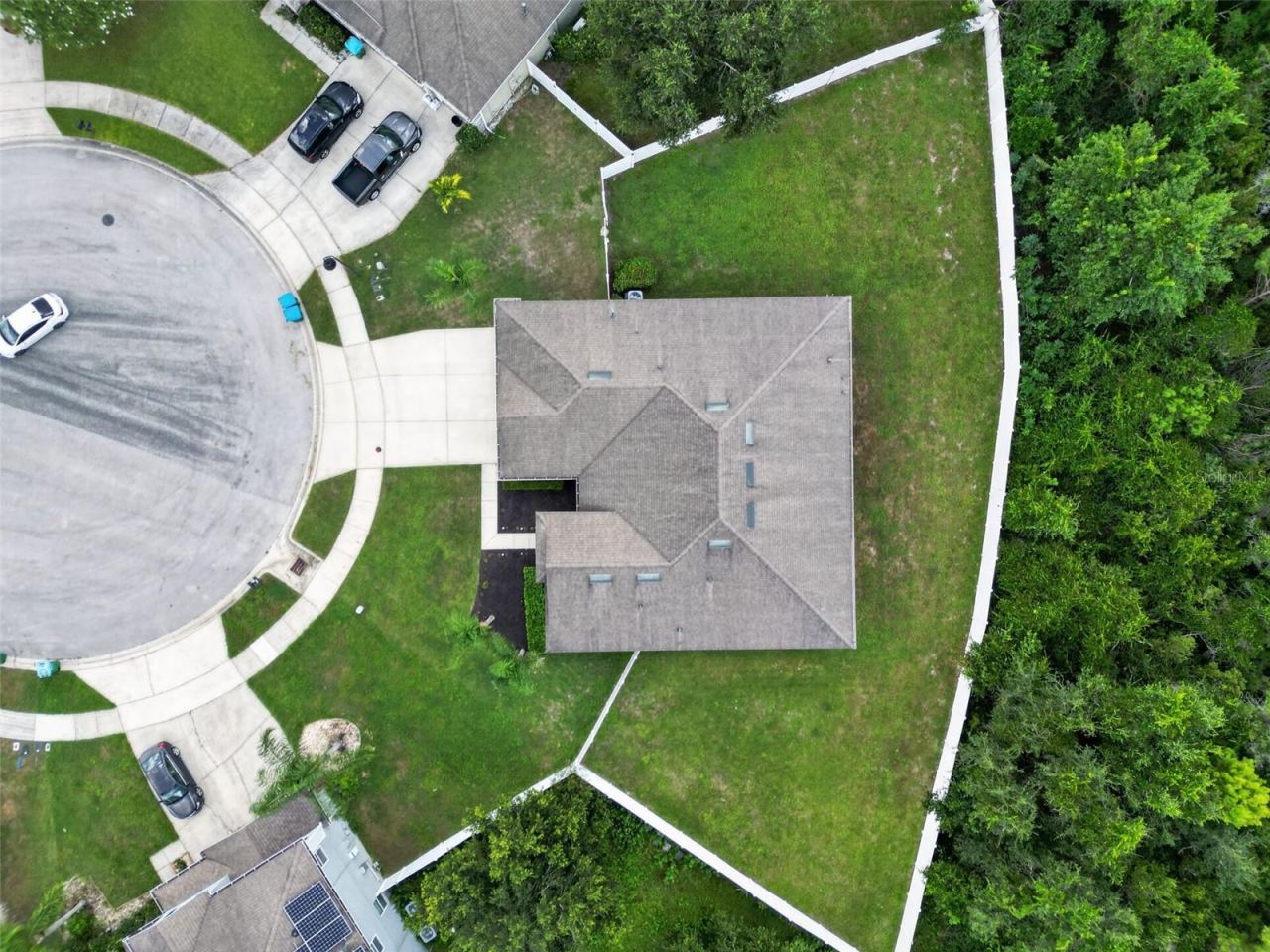Photo 5 of 20: Aerial View at end of cul-de-sac and huge backyard.