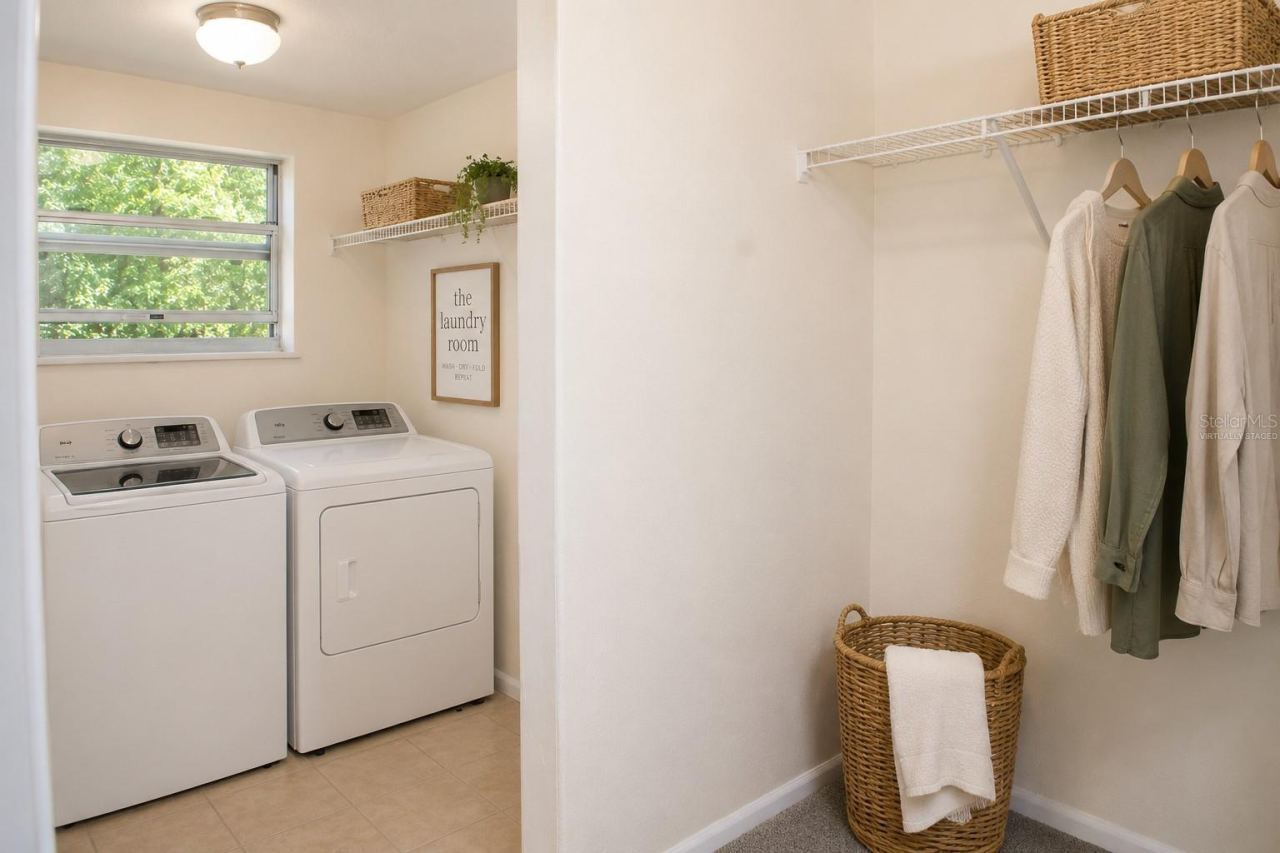 Photo 12 of 20: Virtually Staged Side A Room 1 Closet/Laundry