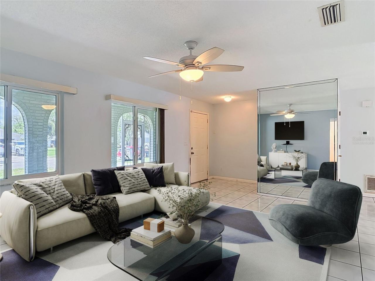 Photo 16 of 20: virtually staged living room