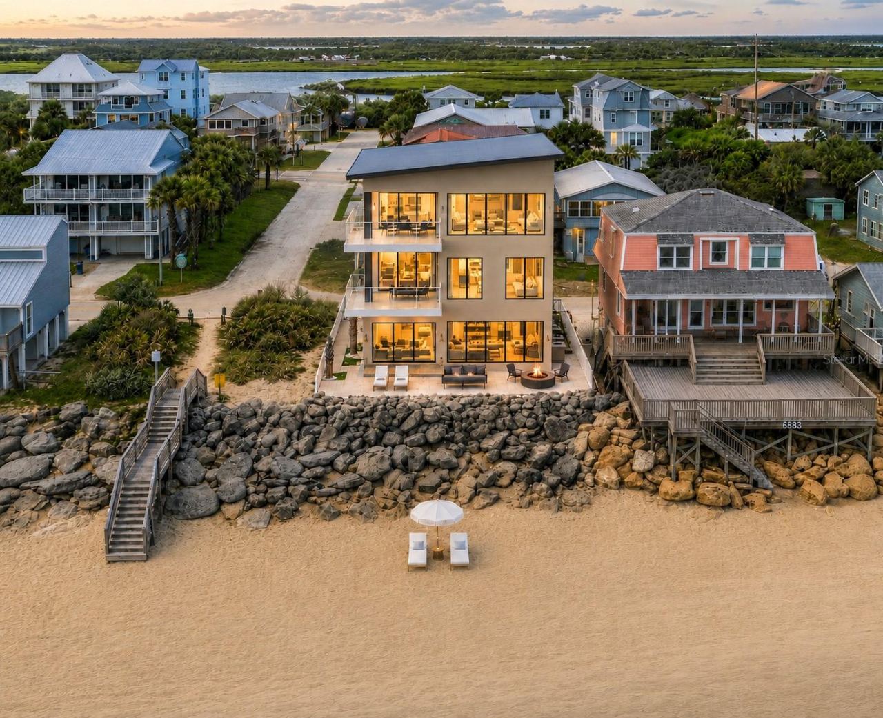 Photo 1 of 20: Stunning 3 story Beach Estate complete with elevator.