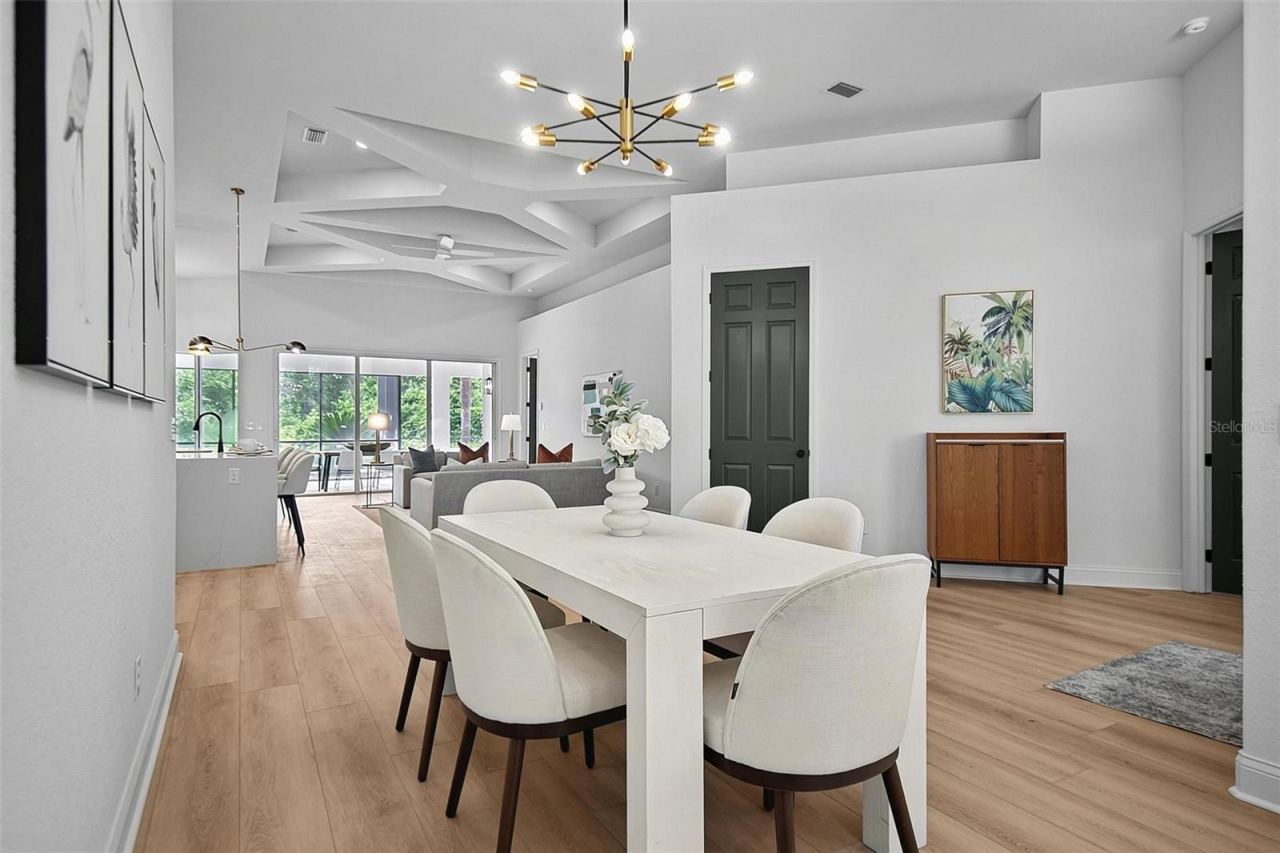 Photo 7 of 20: The modern formal dining room sets the tone for the rest of the home