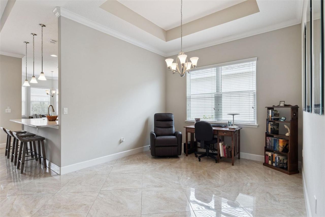 Photo 4 of 20: 11'6" x 10'8" Formal Dining Room w/ tray ceiling & crown molding