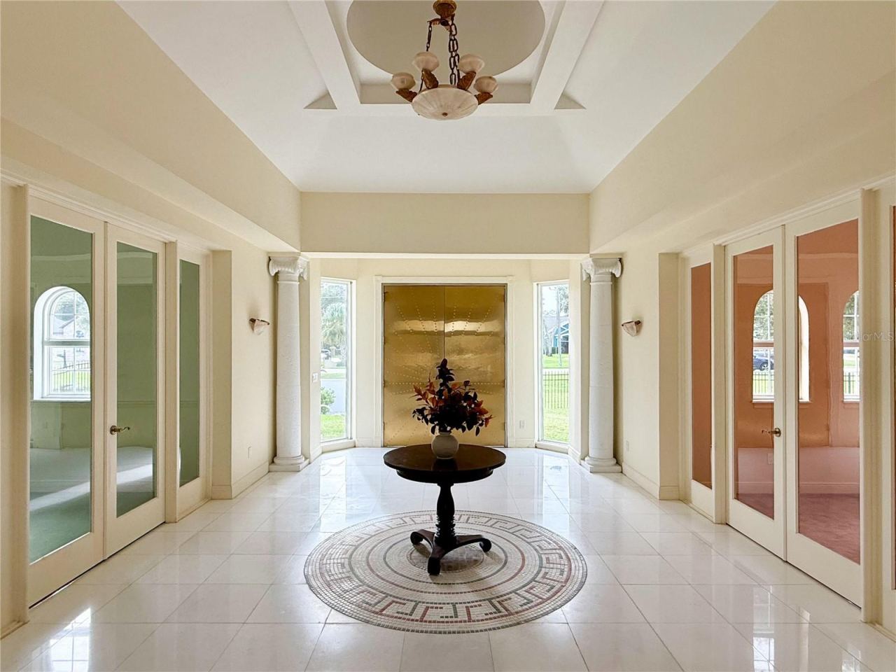 Photo 9 of 20: Grand Marble Entrance Hall With Unique Double Metal Doors