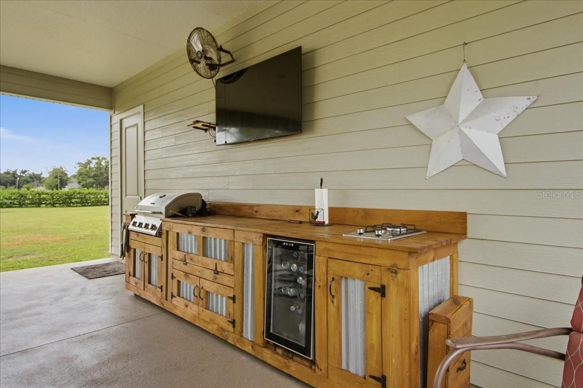 Photo 10 of 20: Cowboy Kitchen with Blackstone, bar-b-que grill & refrigerator