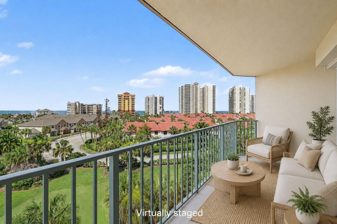 Photo 4 of 20: Virtually staged Ocean view from balcony