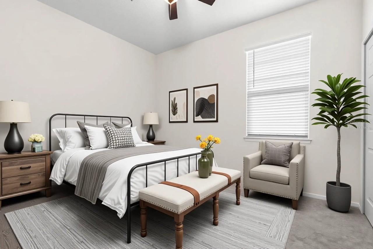 Photo 7 of 20: Virtually Staged third bedroom