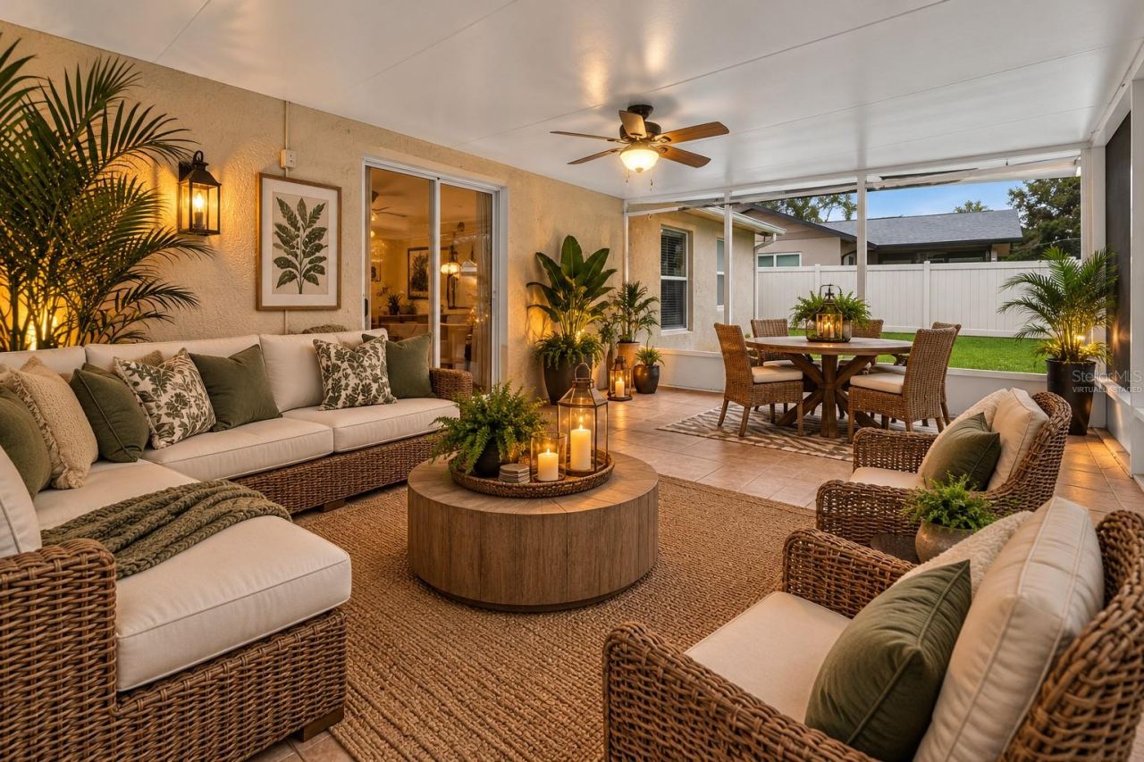 Photo 17 of 20: virtually staged screened patio