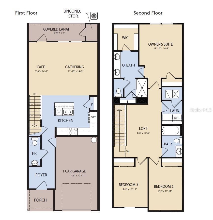 Photo 2 of 8: Floor Plan - Floor One and Floor Two