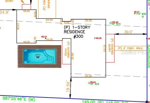 Photo 7 of 7: "Proposed Courtyard Pool Layout"