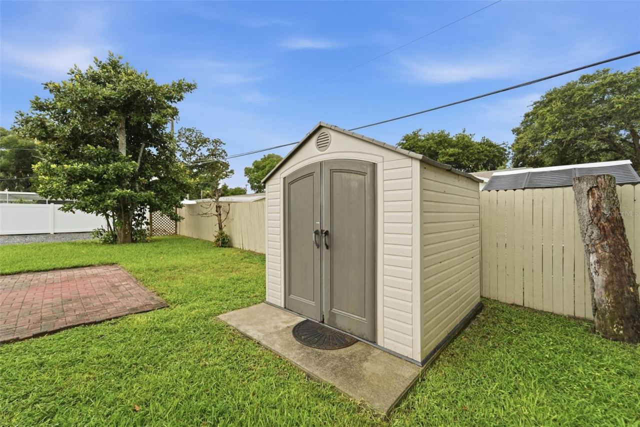 Photo 15 of 20: Additional outdoor storage provides even more flexibility for tools and equipment.