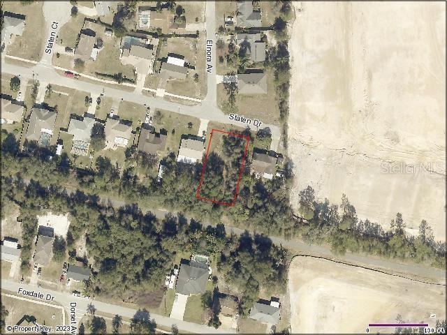 Photo 1 of 9: Aerial View - E Central Regional Rail Trail is Behind Property & New D R Horton Community on Right