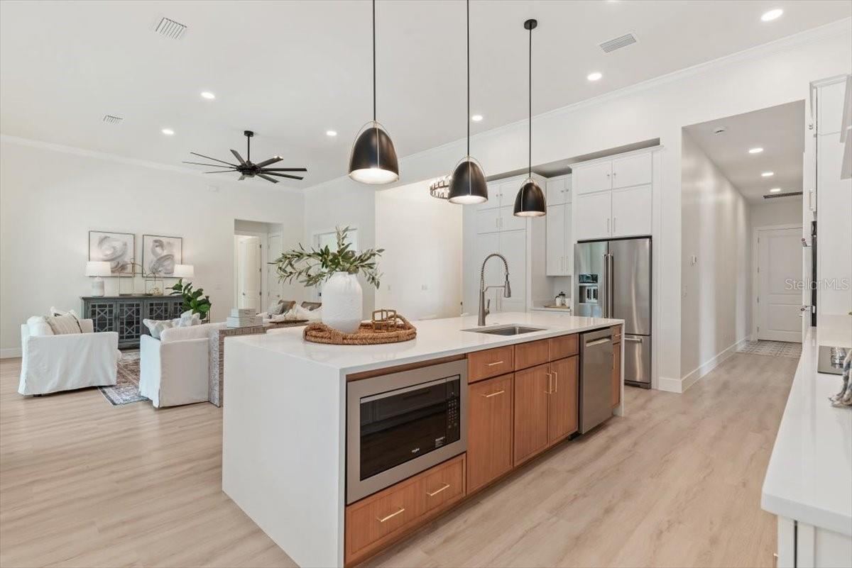 Photo 18 of 20: Kitchen Open to Living/Dining Areas