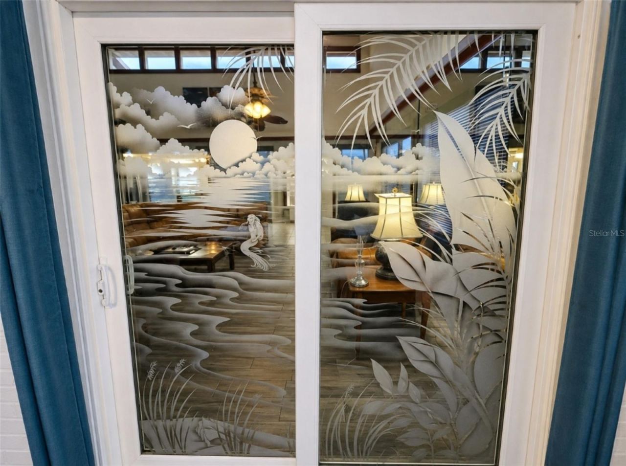 Photo 16 of 20: Etched sliders Mermaids, Seahorses, Palm fronds.