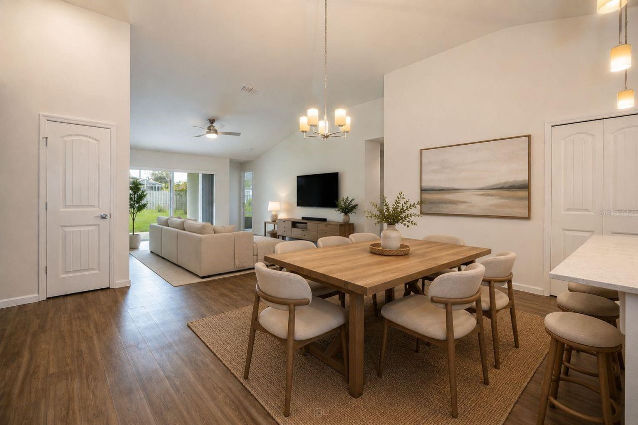Photo 9 of 20: Virtually Stage - Dining and Living Room area