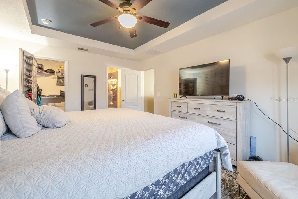 Photo 18 of 20: Primary bedroom with walk-in closet and ensuite bathroom
