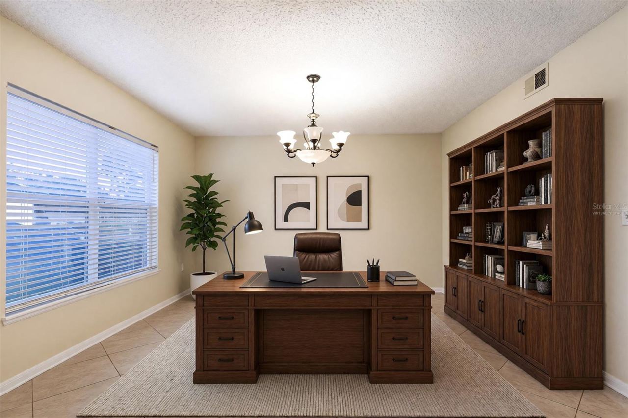 Photo 7 of 14: VIRTUALLY STAGED LIVING ROOM SET AS AN OFFICE
