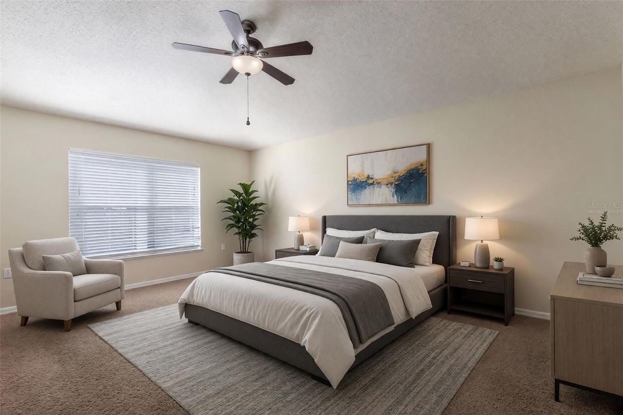 Photo 9 of 14: VIRTUALLY STAGED PRIMARY BEDROOM