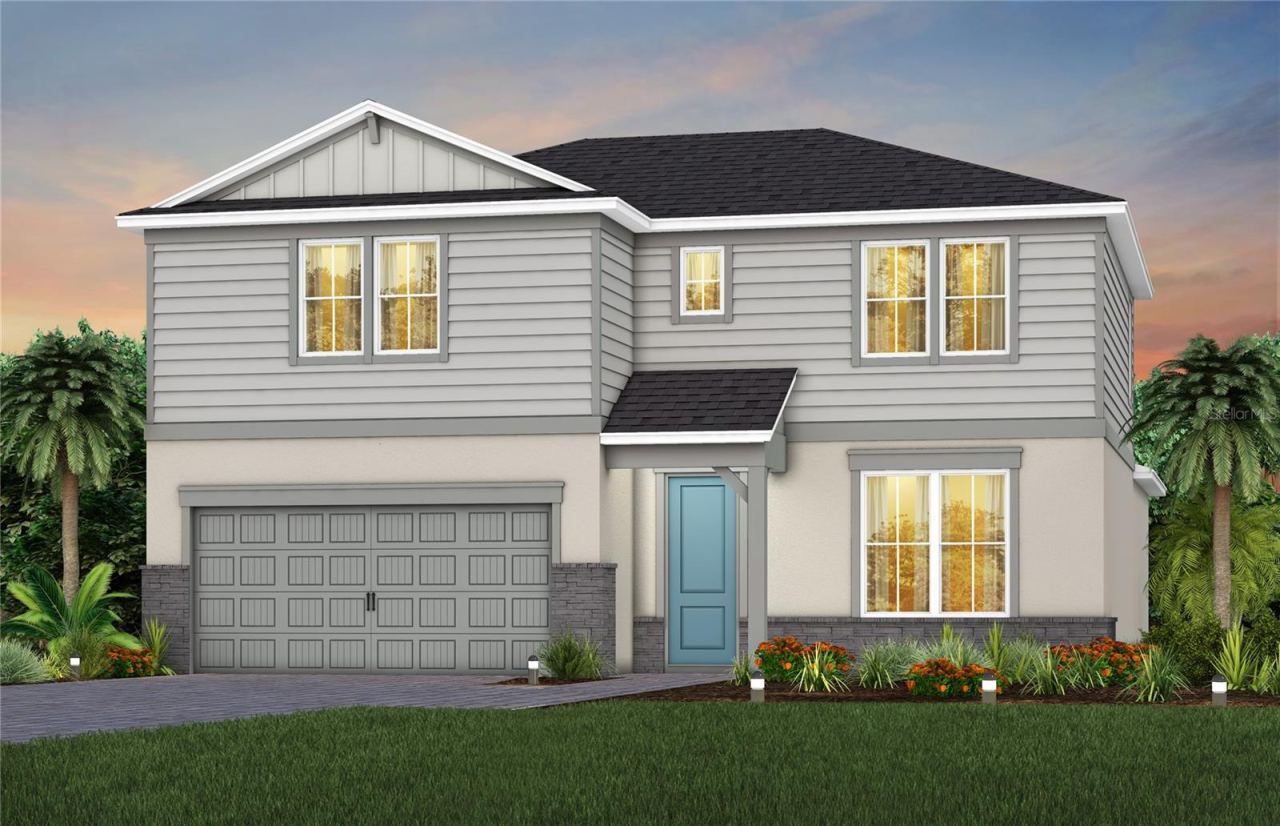 Photo 1 of 20: Exterior Design. Artistic rendering for this new construction home. Pictures are for illustrative purposes only. Elevations, colors and options may vary.